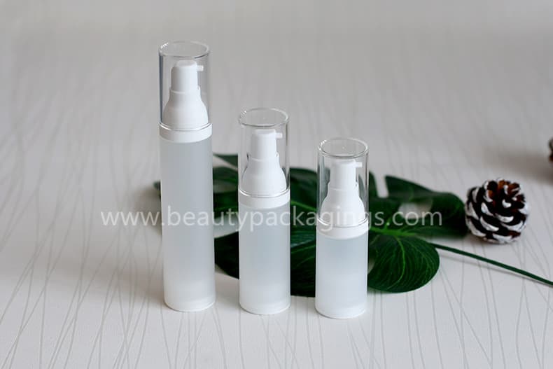 15ml 30ml 50ml Reusable Frosted Plastic Airless Lotion Essen
